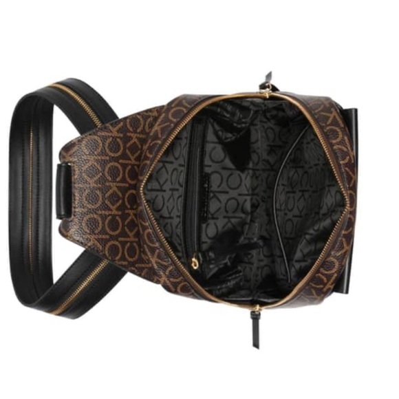 Calvin Klein Bag Millie Logo Sling CK Backpack PU Leather AUTHENTIC - Picture 15 of 16